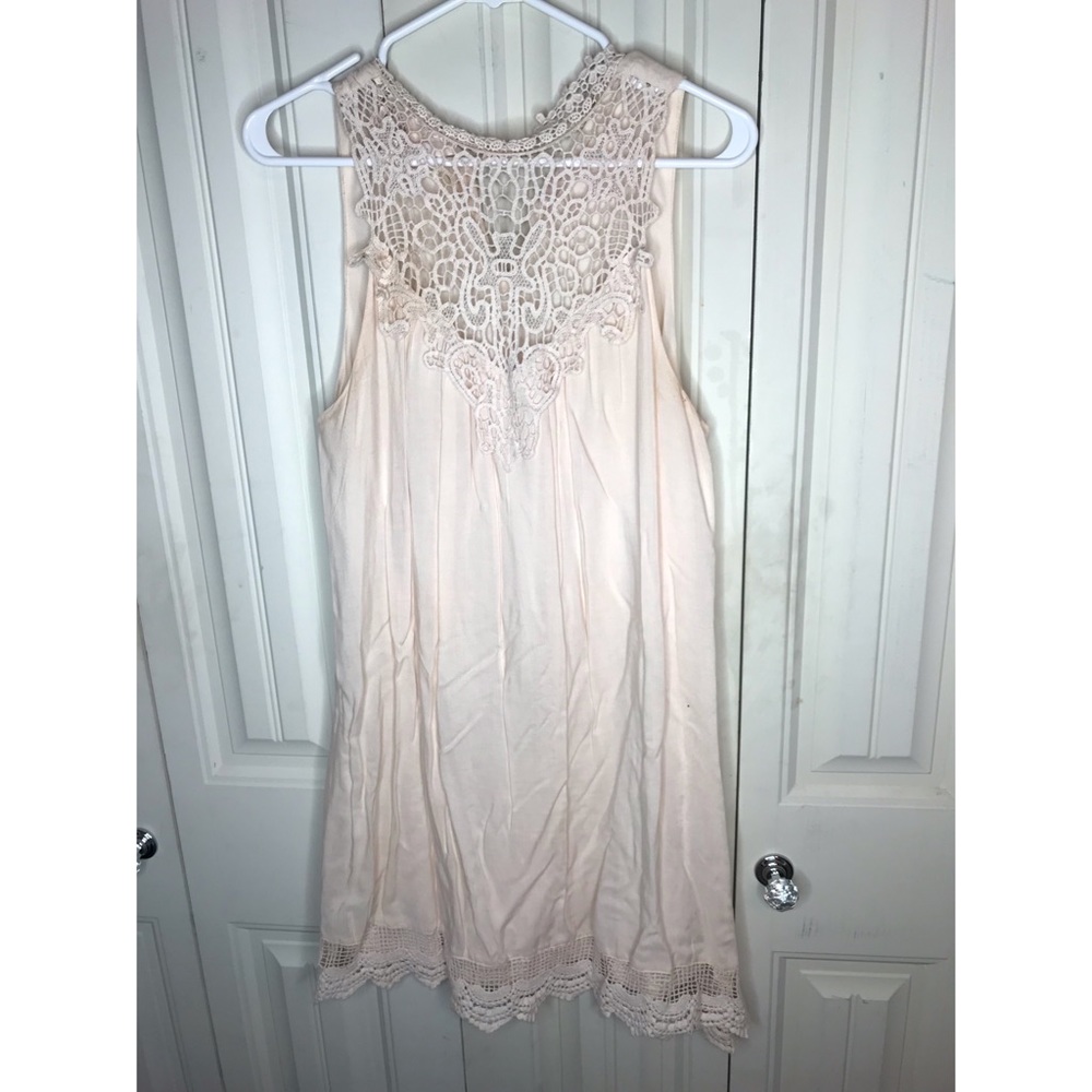 Boutique white high neck dress